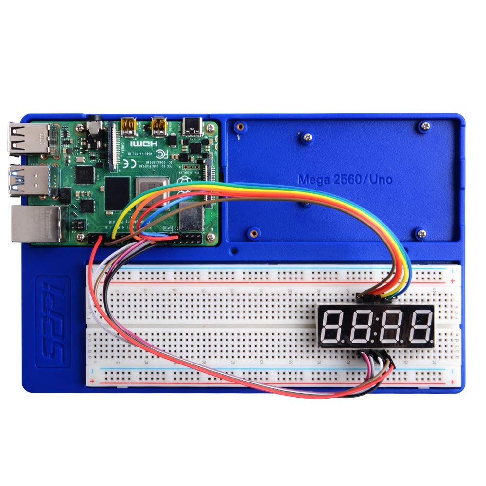 Blue ABS Breadboard Holder 5 in 1 Base Plate Case For Raspberry Pi Arduino