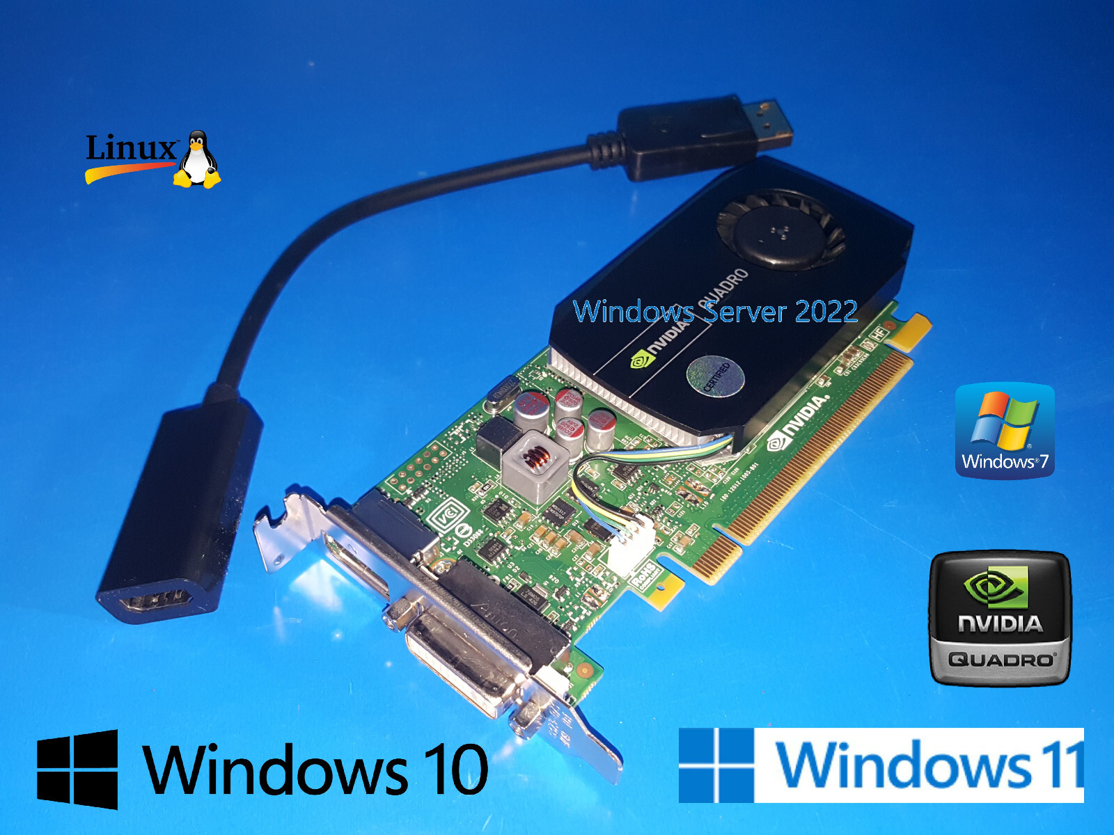 Windows 10/11 HP Workstation z200 z210 z220 z230 z240 z2 G4 G5 Video Card + HDMI