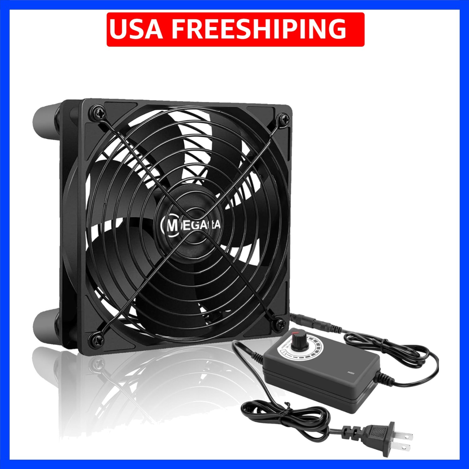 Cooling Fan with AC Plug, Small 12V Cooling Fan110V 120V 220V 240V Fan Enhanc…