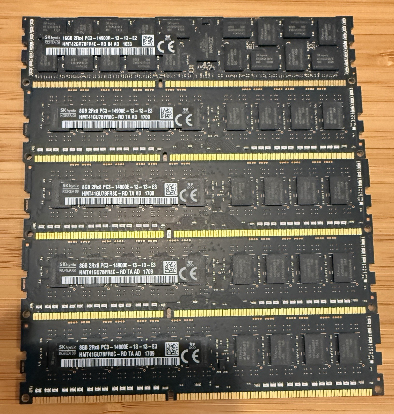 48GB 14900E PC3 2Rx8 HMT41GU7BFR8C-RD TA ECC Unbuffered RAM Black RAM