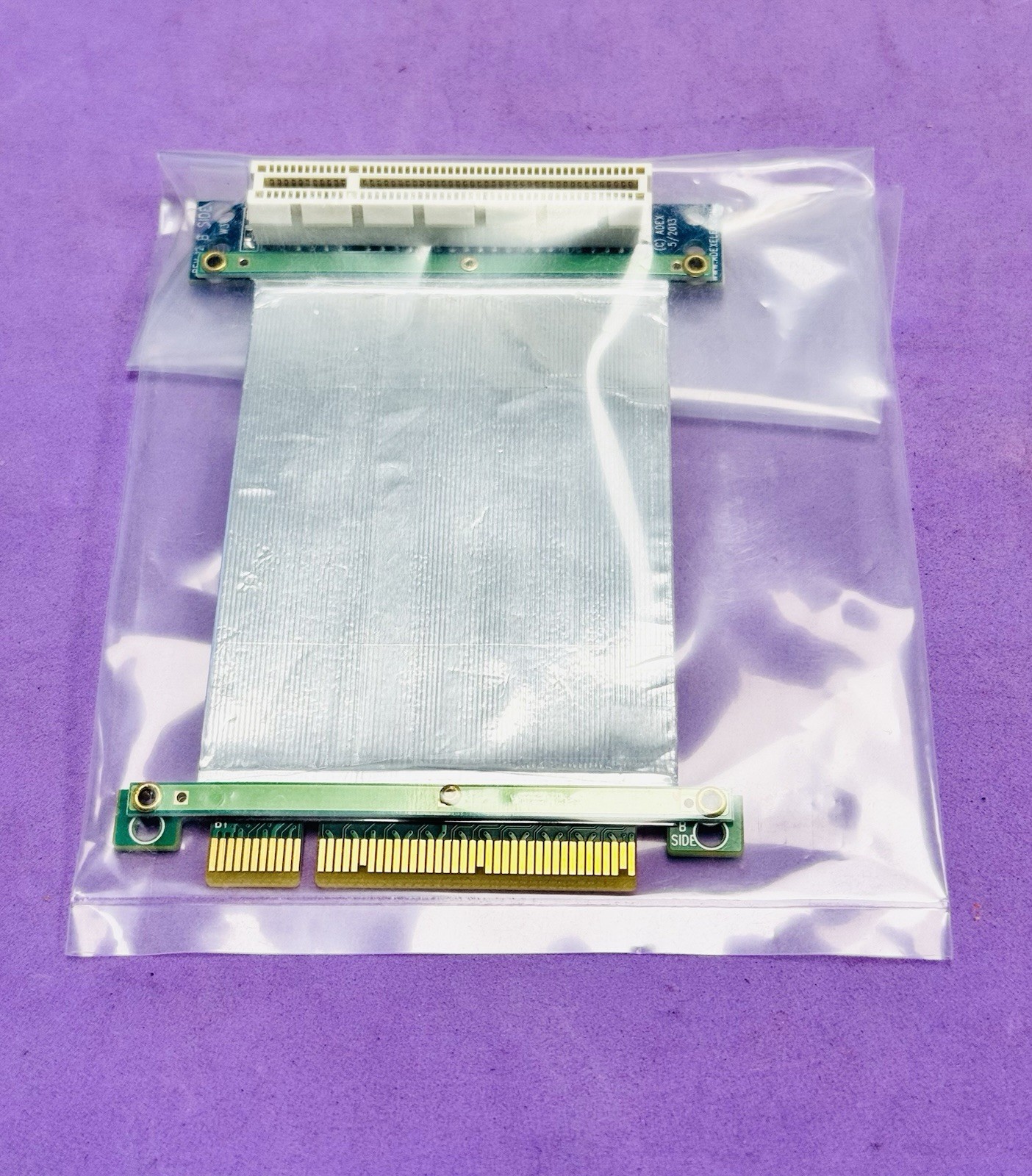 ADEX 3″ Electronics PE-FLEX8R-G3-3″ PB-PEX8 Rev 02 Flexible Cable Extender Card