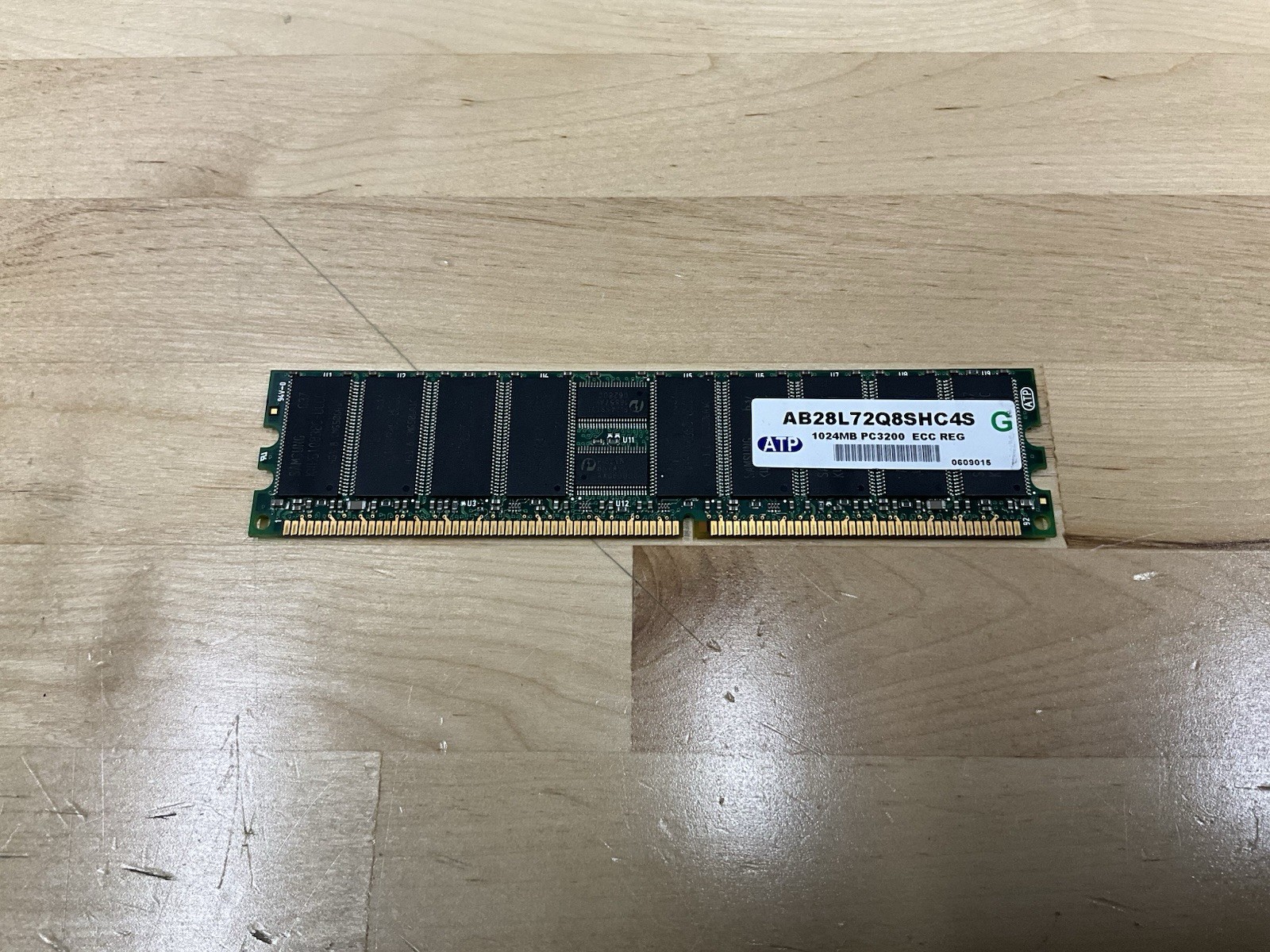 ATP AB28L72Q8SHC4S 1GB PC3200 DDR-4000MHz Registered ECC CL3 2.5V Memory Module
