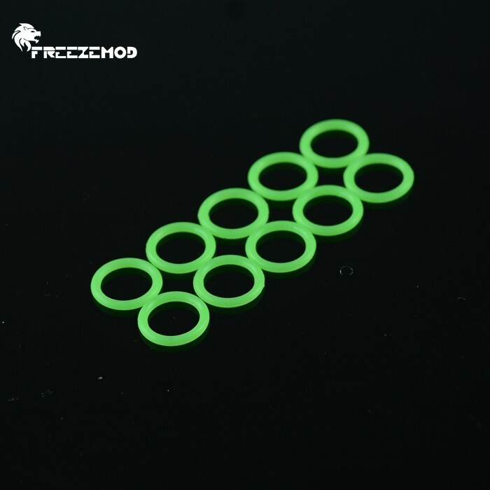 FreezeMod Sealed Ring O-Ring for G1/4″ Thread MFQ-G1520A 10Pcs Green