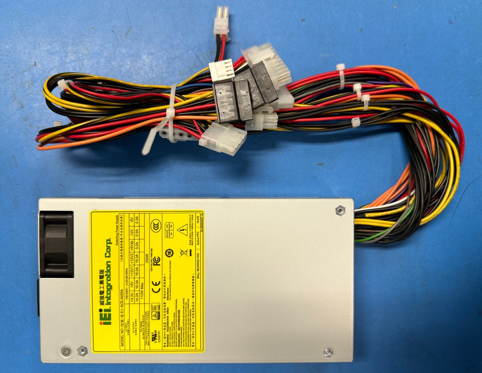 Power Supplies – Chassis Mount 1U 250 Watts ATX Power Supply with ERP,CCL;RoHS