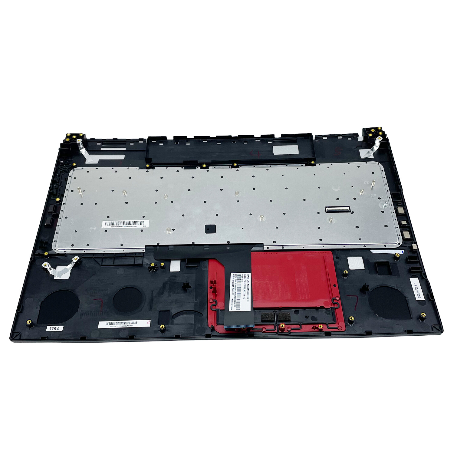 For MSI GE75 3077E2C213Y Palmrest Full Color Backlit Keyboard Non-Touchpad Black