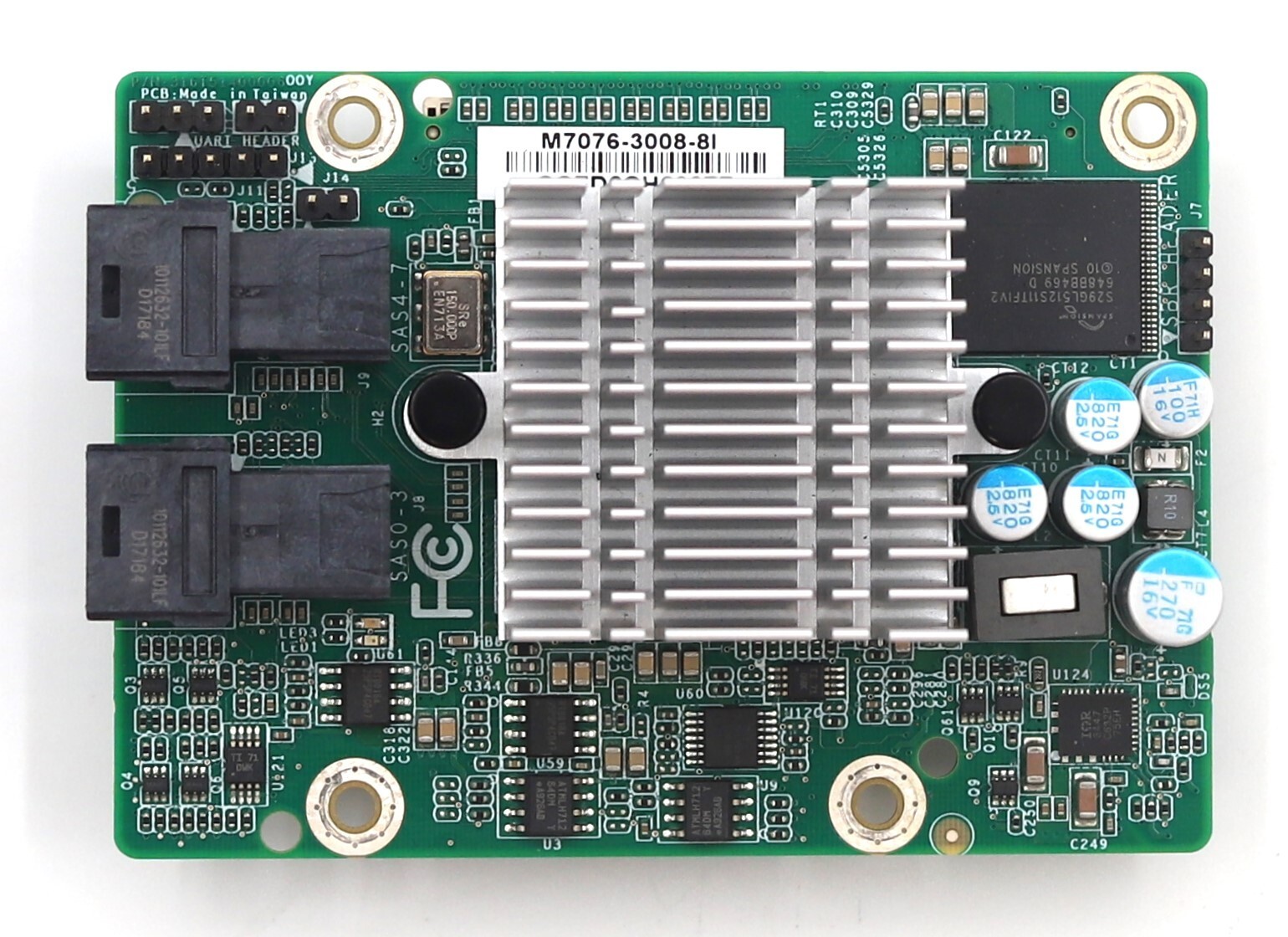 TYAN 8-Port 12Gb/s PCIe Gen3 x8 Mini-SAS Host Bus Adapter P/N: M7076-3008-8I