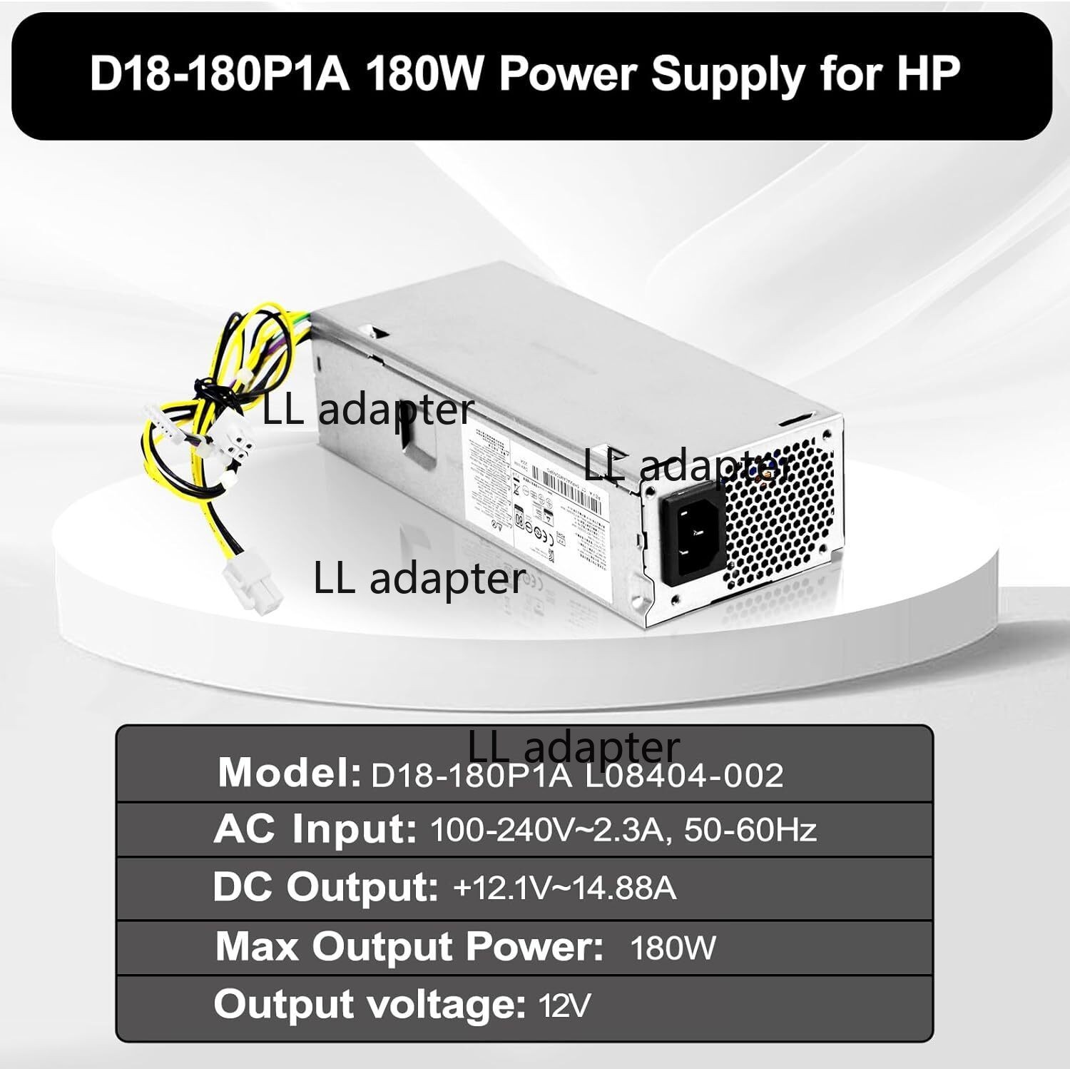 180W Power Supply L08404-004 PA-1181-3HA For HP ProDesk 280 600 800 G3 400 G5 US
