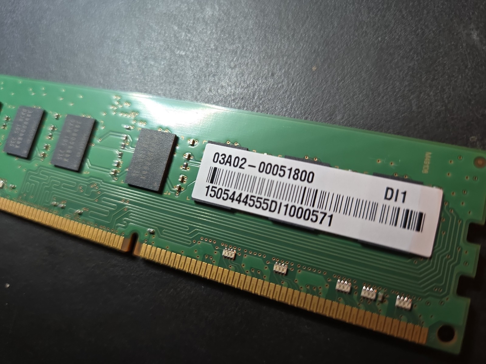 Samsung 8gb 2rx8 PC3-12800u M378B1G73EBO-CKO Memory Module