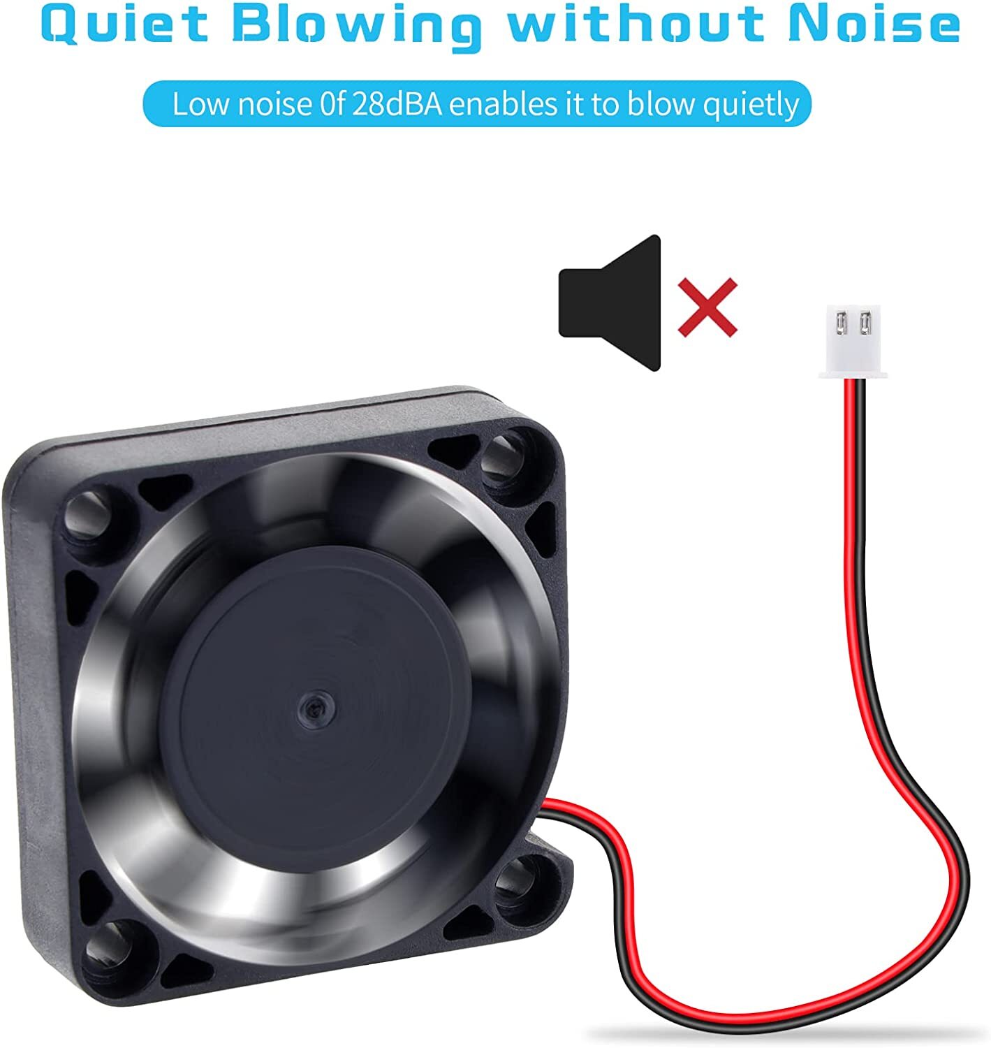 4Pcs 24V 40mm Cooling Case Fan 4010 40x40x10mm DC Mini Silent 3D Printer 2-Pin