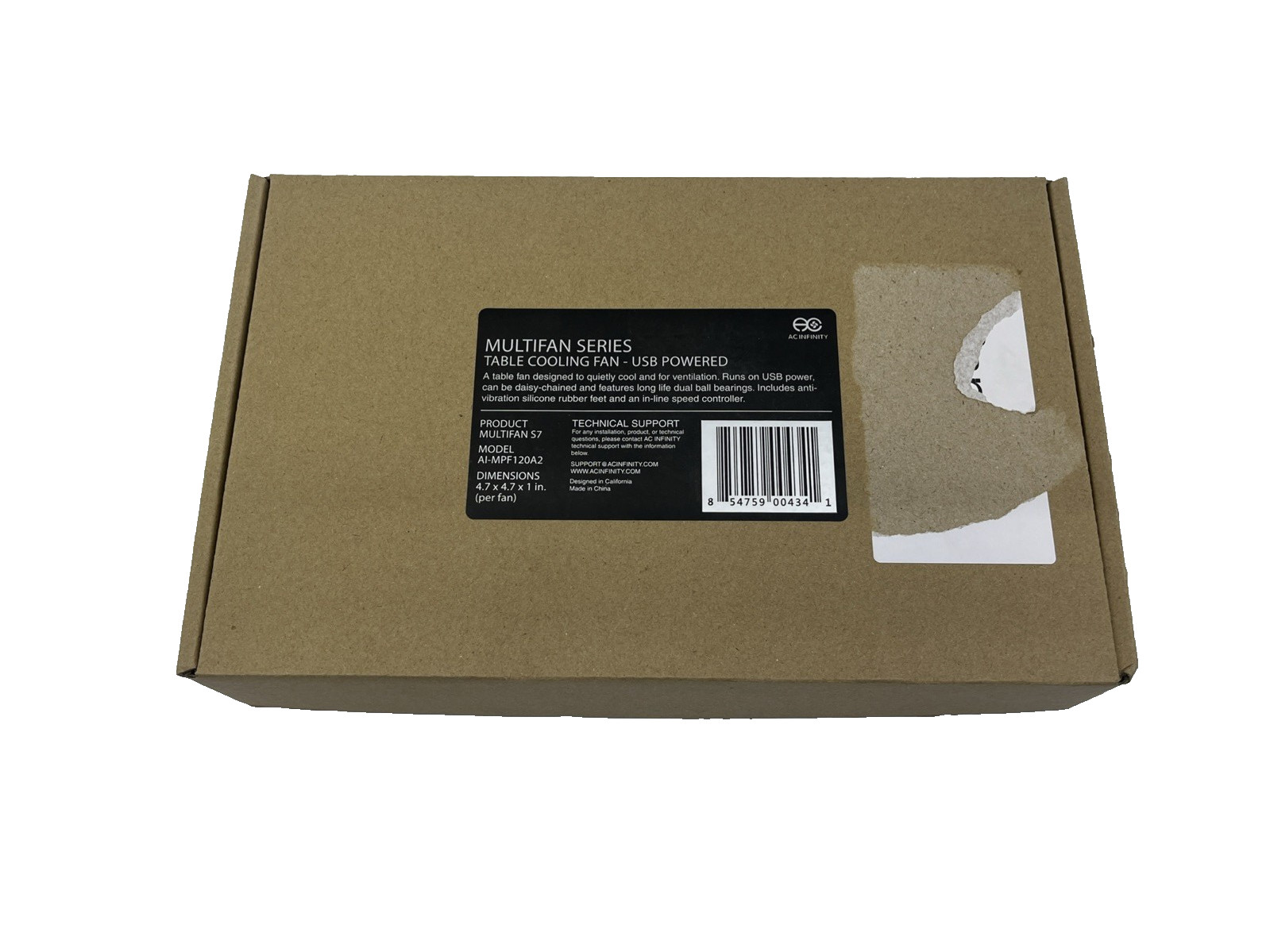 AC Infinity AI-MPF120A2 120 mm Cooling Fans, Pack Of 2 – Black