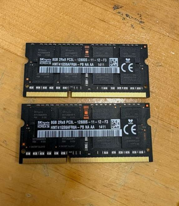 SK Hynix 16GB Kit (2 x 8GB) PC3L-12800S DDR3L-1600MHz SO-DIMM | HMT41GS6AFR8A-PB