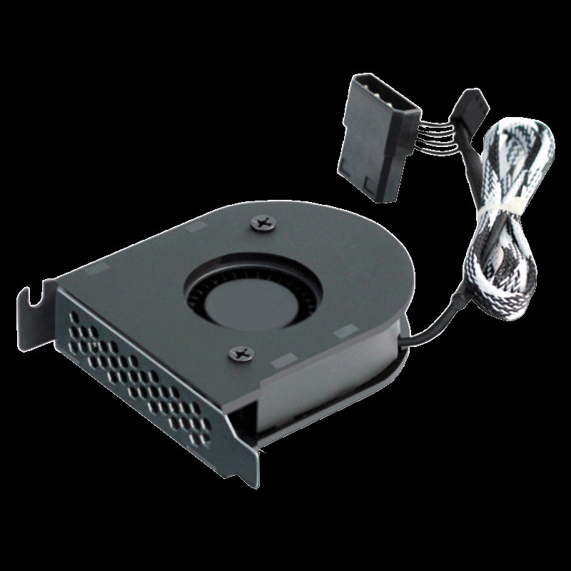 Low Profile PC Internal Fan PCIe GPU Air Exhaust Cooler 3pin 4pin Power 3000rpm