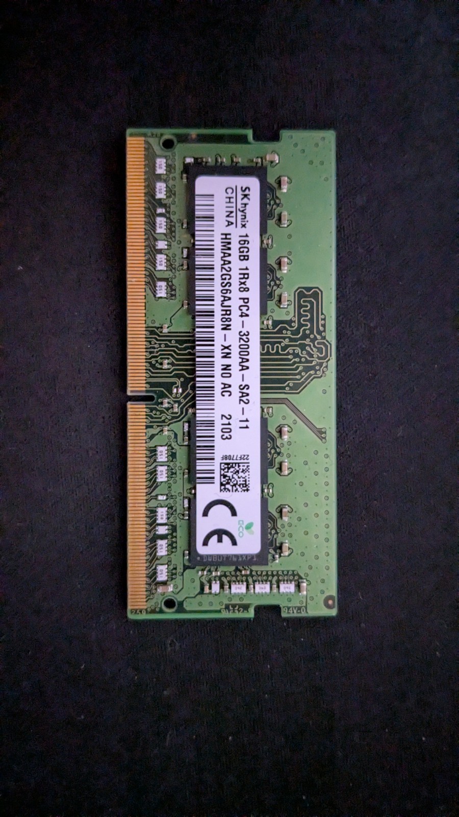 SK Hynix 16GB 1Rx8 PC4-3200AA DDR4 Memory RAM HMAA2GS6AJR8N-XN
