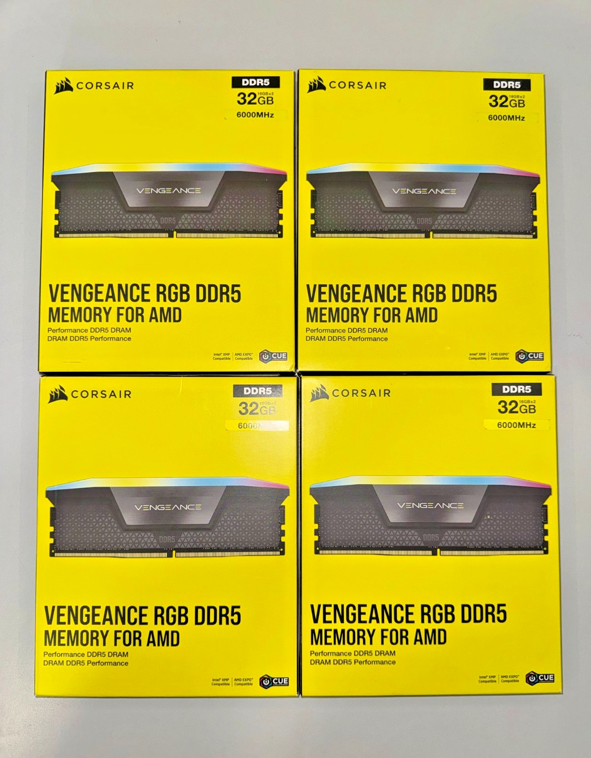 Corsair Vengeance RGB Kit 32GB DDR5 6000MHz CL36 RAM 2x16GB CMH32GX5M2E6000Z36