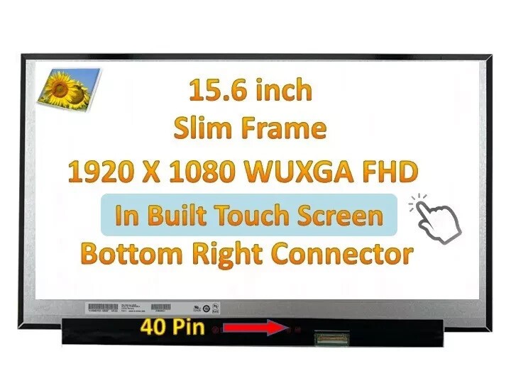B156HAK02.1 HW1B LCD LED Touch Screen 15.6″ FHD 1920(RGB)×1080 lcd display 40pin