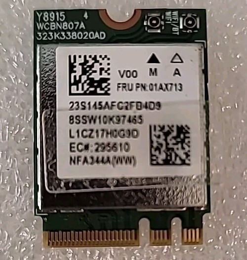 OEM Lenovo Ideapad 5 Pro 14ACN6 Internal WiFi Wireless Adapter Card 01AX713