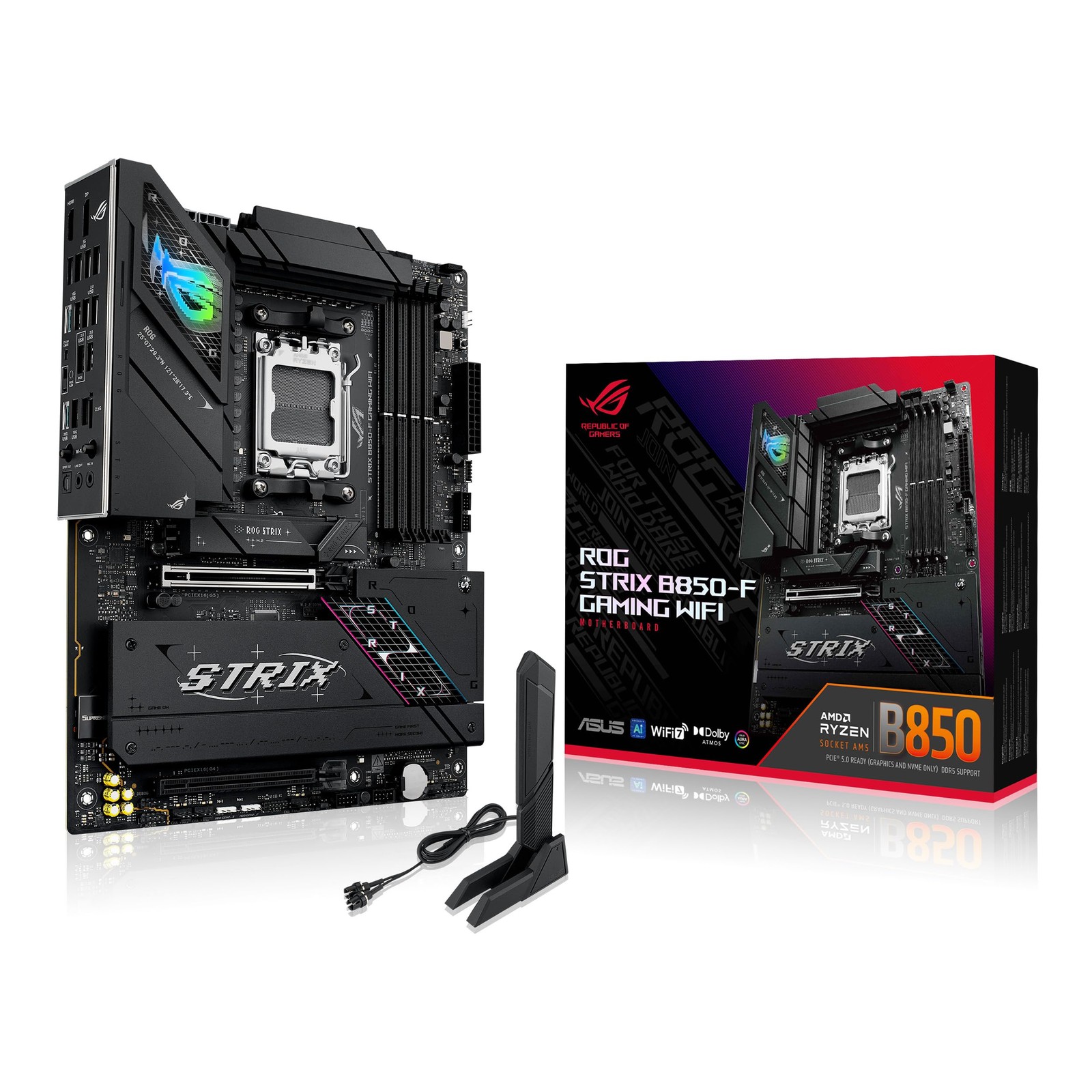 ASUS ROG Strix B850-F Gaming WiFi AM5 ATX DDR5 PCIe 5.0 Motherboard