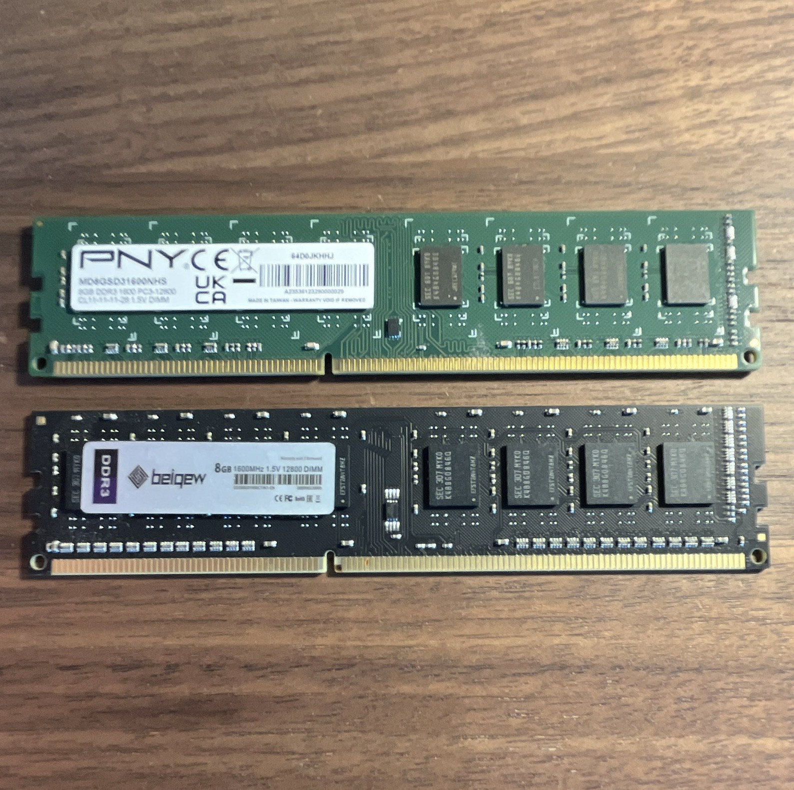 PNY 16GB (2x8GB) DDR3-1600 PC3-12800 240-Pin DIMM Non-ECC Unbuf