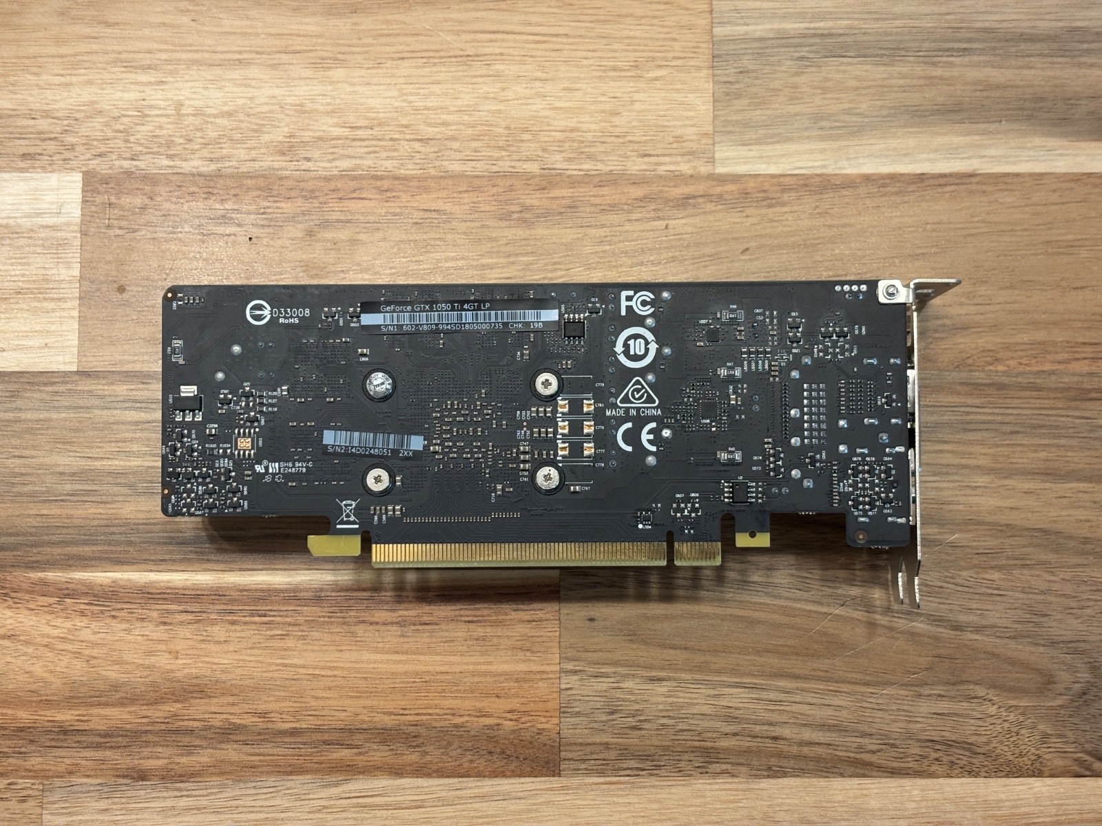 MSI GeForce GTX 1050 Ti 4GB Low Profile GDDR5 Graphics Card