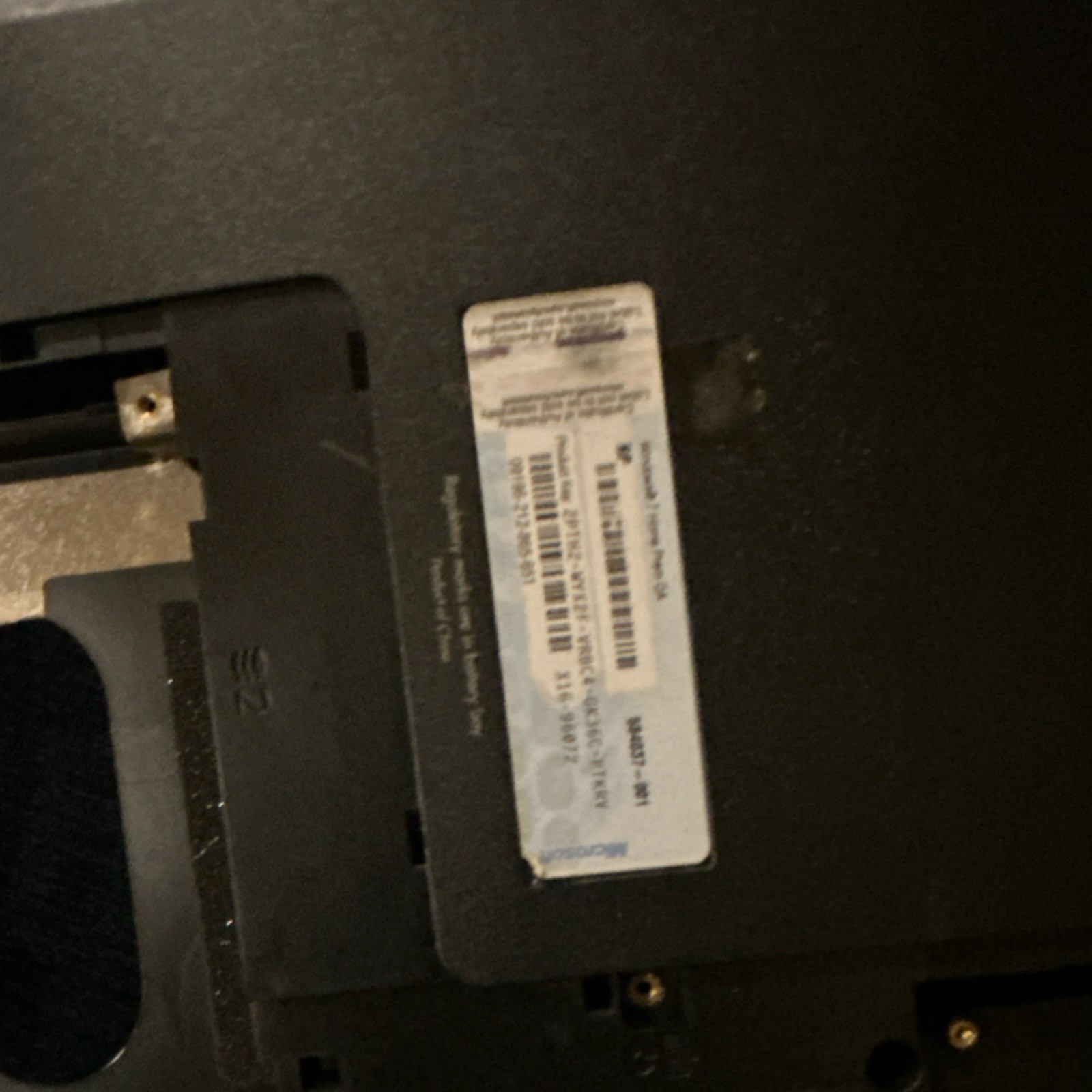 HP Pavilion DV7-6165US Silver Black Bottom Case 639399-001 Replacement Part