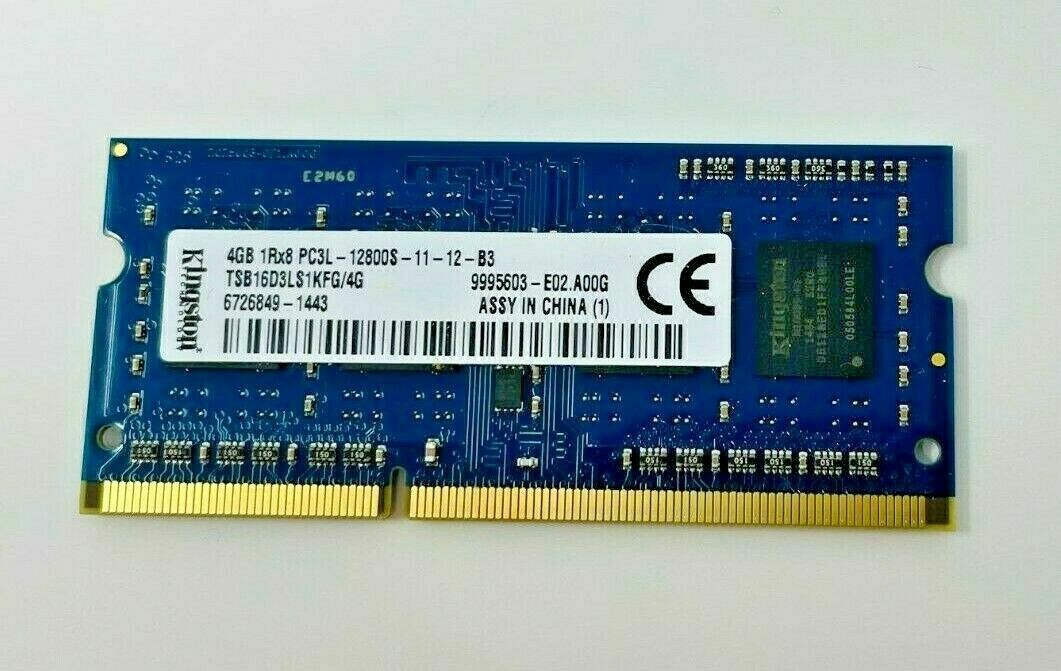 Kingston 4GB 1Rx8 DDR3 PC3L-12800S-11-12-B3 TSB16D3LS1KFG/4G