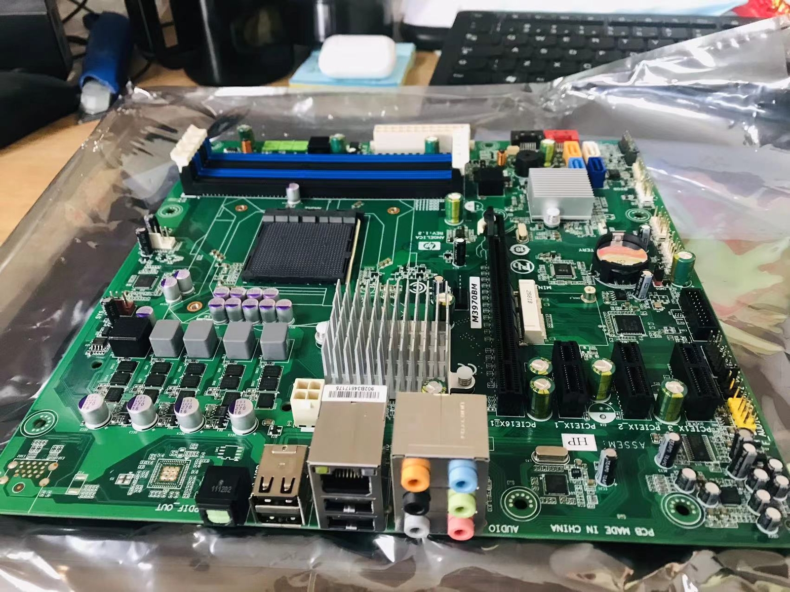 FOR HP Desktop System Board M3970BM/AM V1.2 AMD970 AM3 DDR3 32G USB3 MicroATX