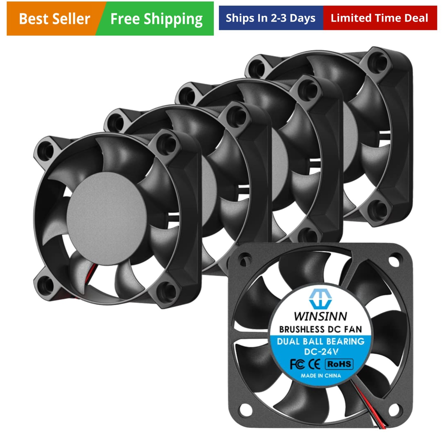 40mm 24V Fan – Dual Ball Bearing 5000 RPM 4010 Cooling Fan Replacement for 3D…