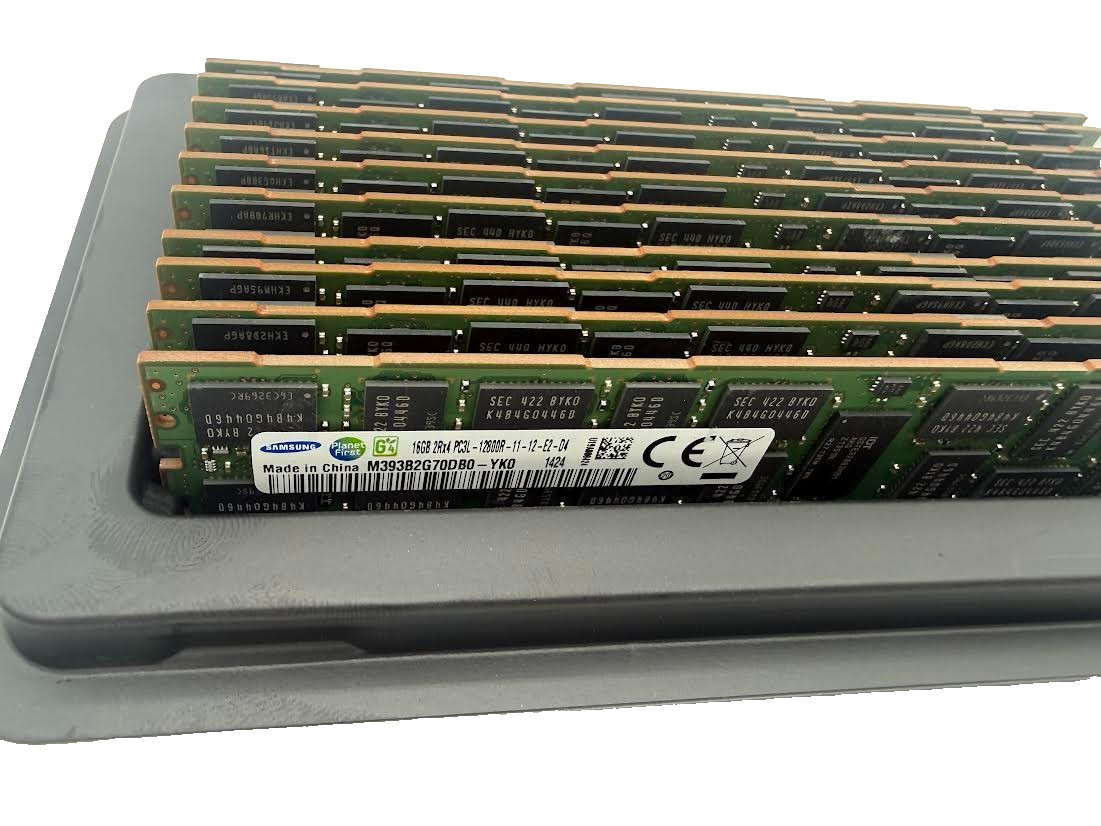 M393B2G70BH0-YK0 Samsung 16GB 2Rx4 DDR3-1600 PC3L-12800R Memory Lot of 10