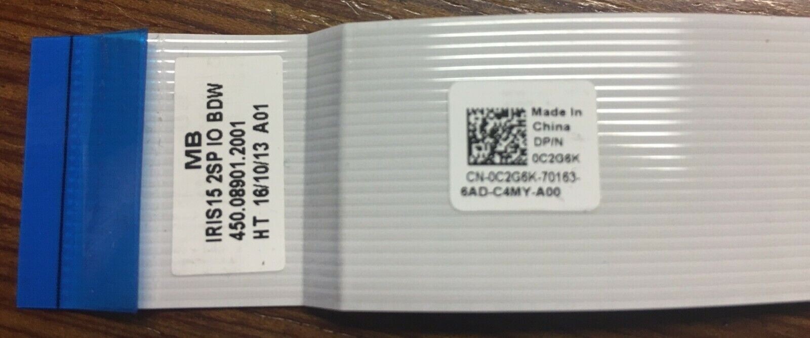 Ribbon Cable 450.08901.2001 Dell IO Board Cable 0C2G6K IRIS15 2SP IO BDW