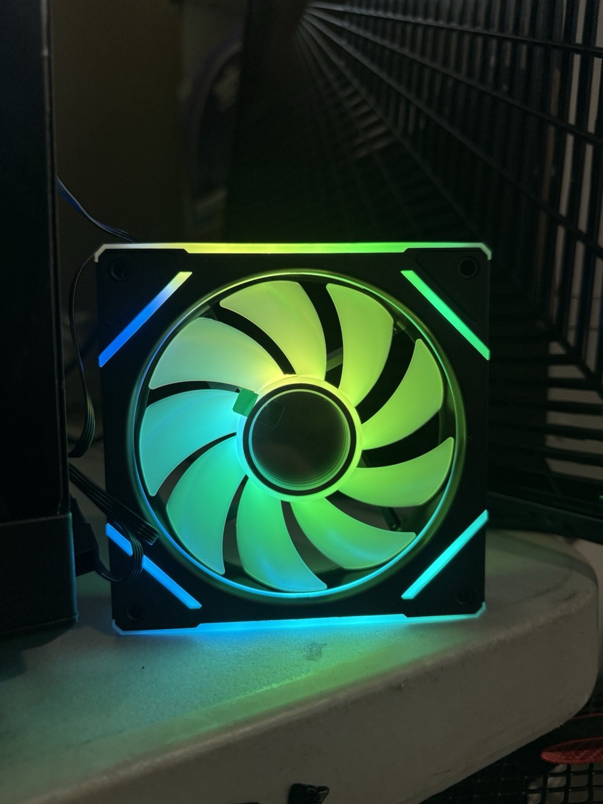 3 Pack – Соoler On LED Computer Case PC Cooling Fan RGB Quiet PWM 4Pin 12V 120mm