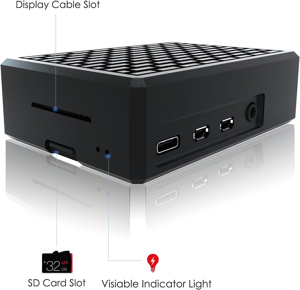 Aluminium Raspberry Pi 4 Case – Passive Heatsink Cooler for Pi 4 Model B