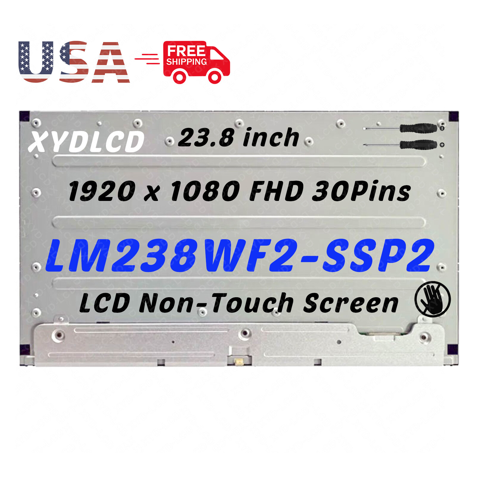 23.8in for Dell OptiPlex All-in-One 7420 LCD Non-Touch Screen Replacement IPS A+