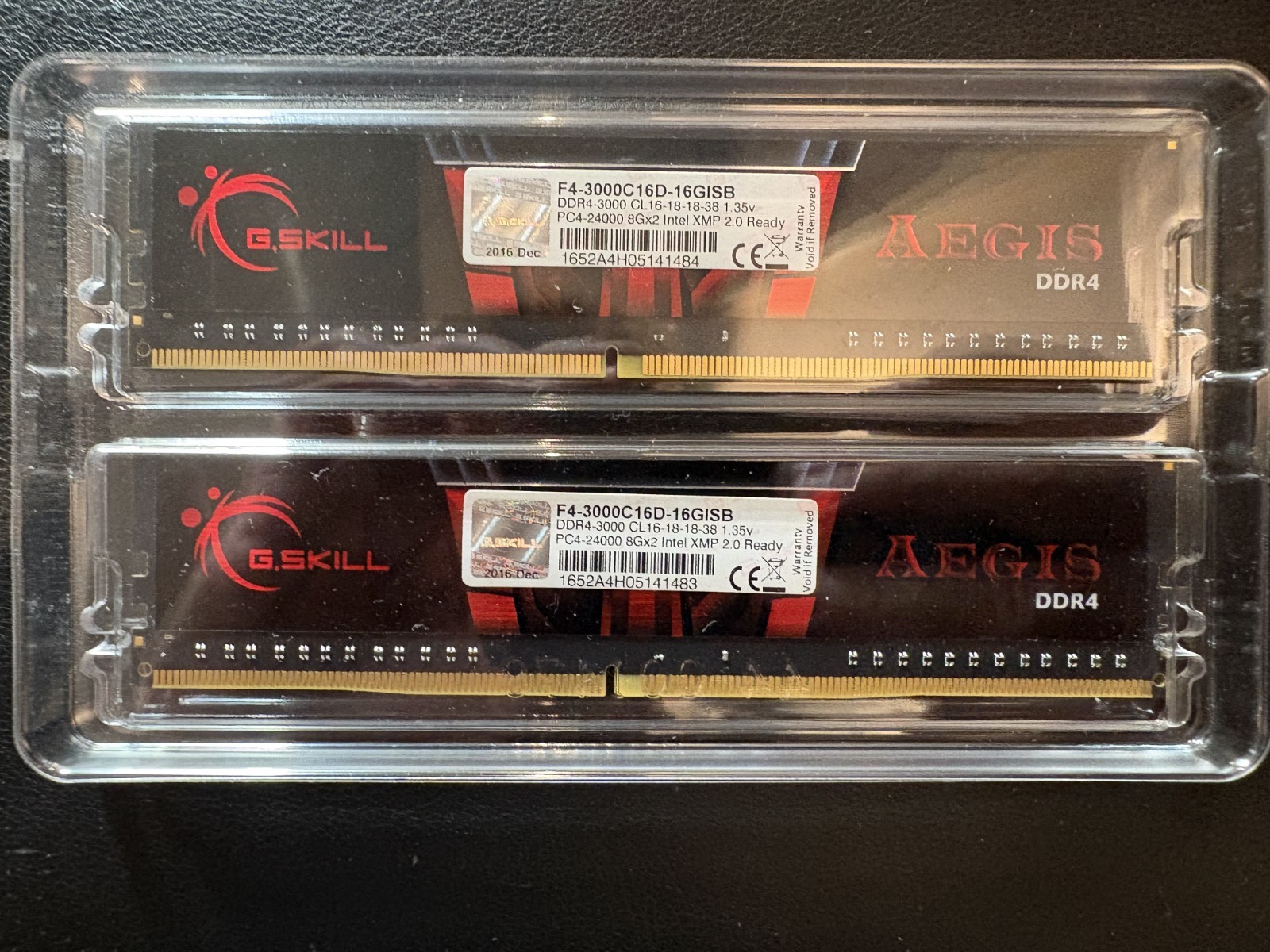 G.Skill Aegis 16GB (2x8GB) RAM DDR4 3000MHz F4-3000C16D-16GISB