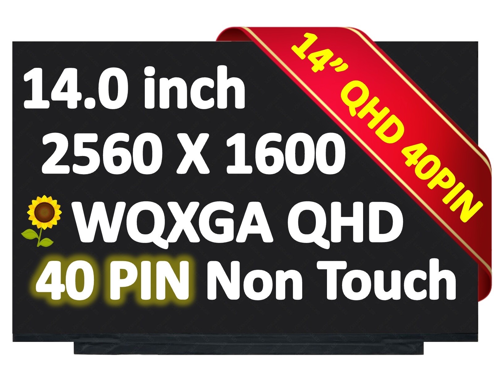 40 Pins 16:10 WQXGA 2560×1600 14″ LM140GF2L01 IPS LED LCD Screen Display Panel
