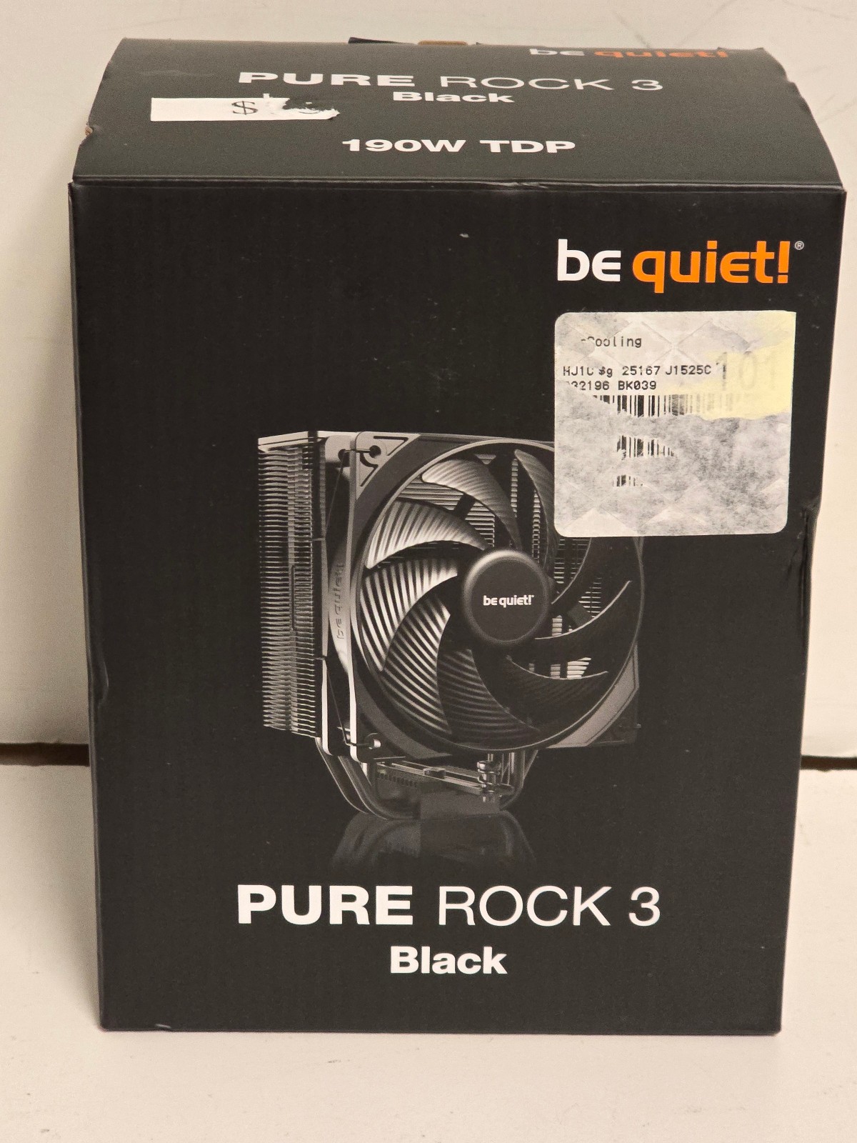 be quiet! Pure Rock 3 Black 120mm Rifle CPU Cooler Socket Intel 18 compatibility