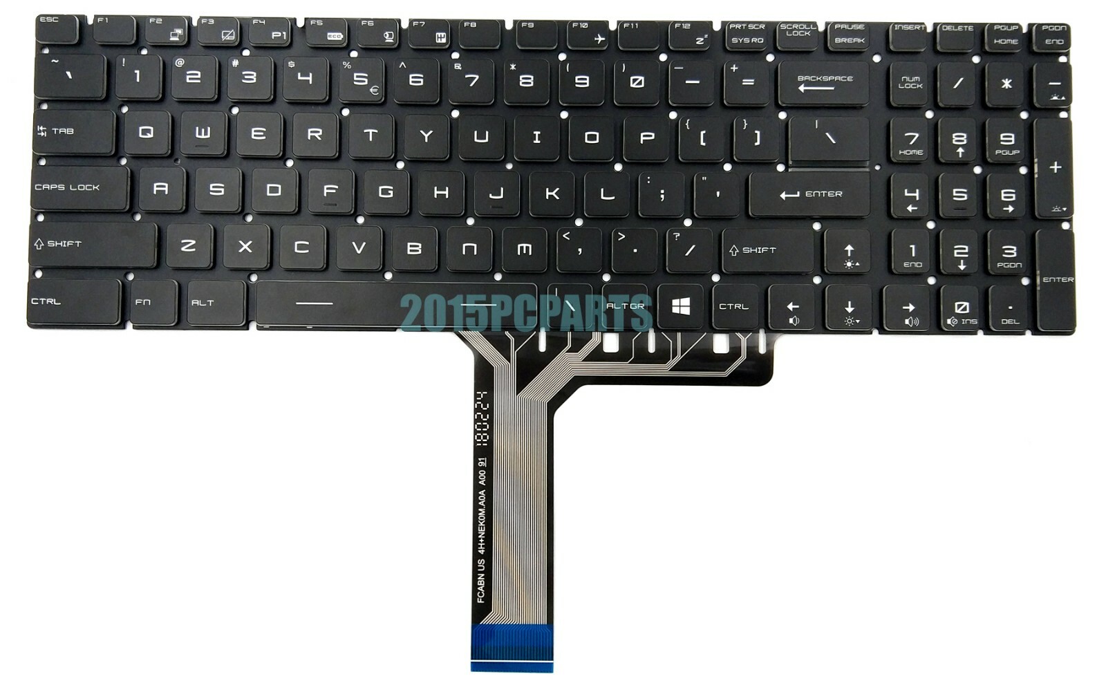 New MSI GP65 GP75 Leopard 10SDK 10SFK 9SEX 9SF Keyboard Per-Key RGB Backlit US