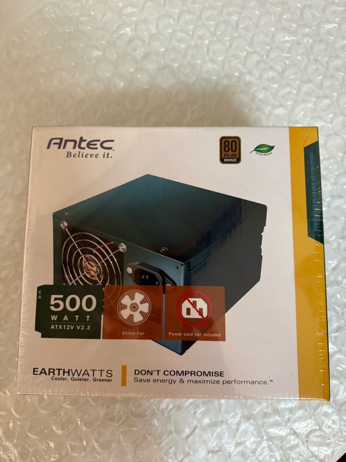 Antec EarthWatts EA-500 500W 80 PLUS Bronze Power Supply – New Old Stock