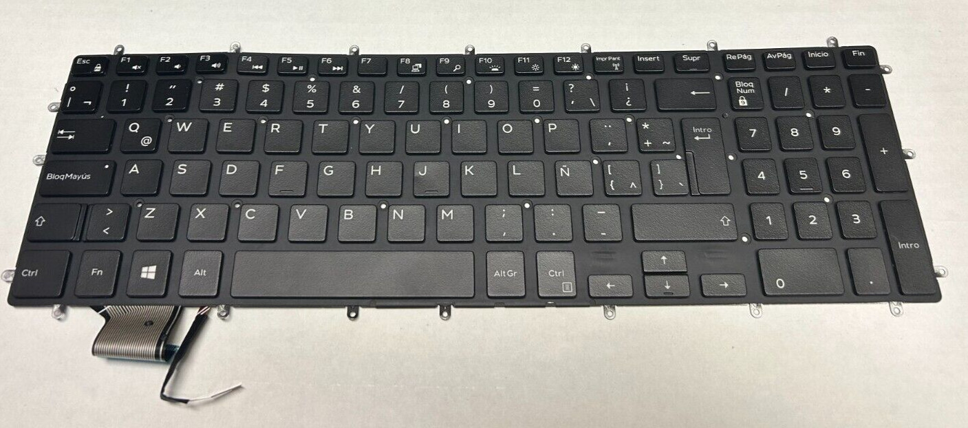 DELL G3 3500 3590 G5 5500 5590 G5 SE 5505 G7 7590 7790 Spanish Backlit Keyboard