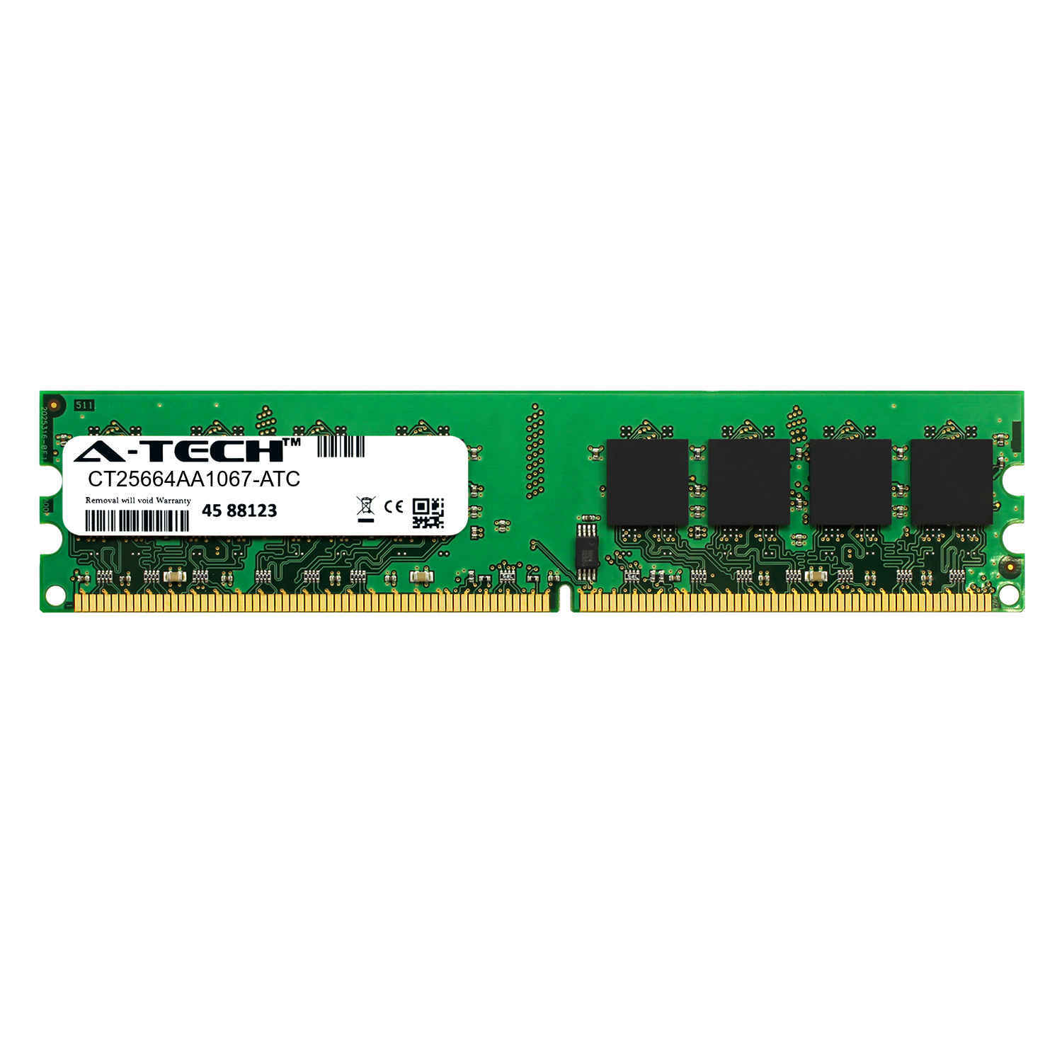2GB DDR2 PC2-8500 1066 MHz DIMM (Crucial CT25664AA1067 Equivalent) Memory RAM 1x