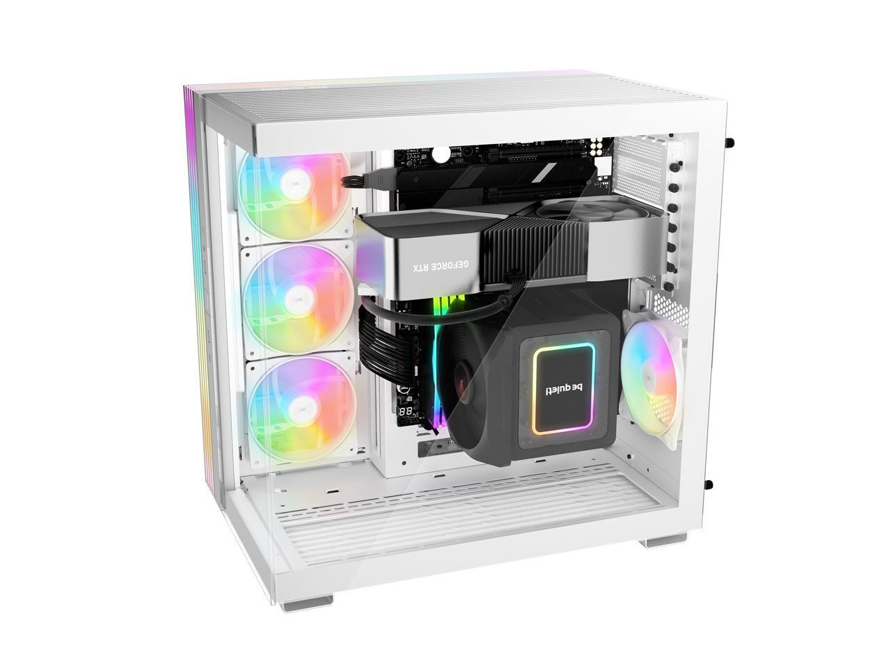 be quiet! LIGHT BASE 600 LX White ABS / Steel / Tempered Glass ATX Mid Tower