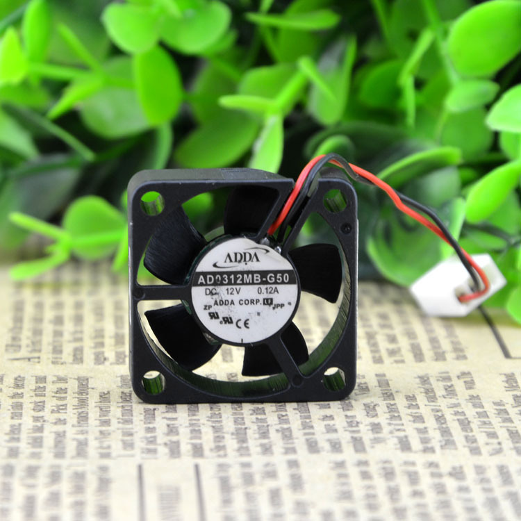 ADDA AD0312MB-G50 DC 12V 0.12A 2Pin 30x30x10mm Case Cooling Fan