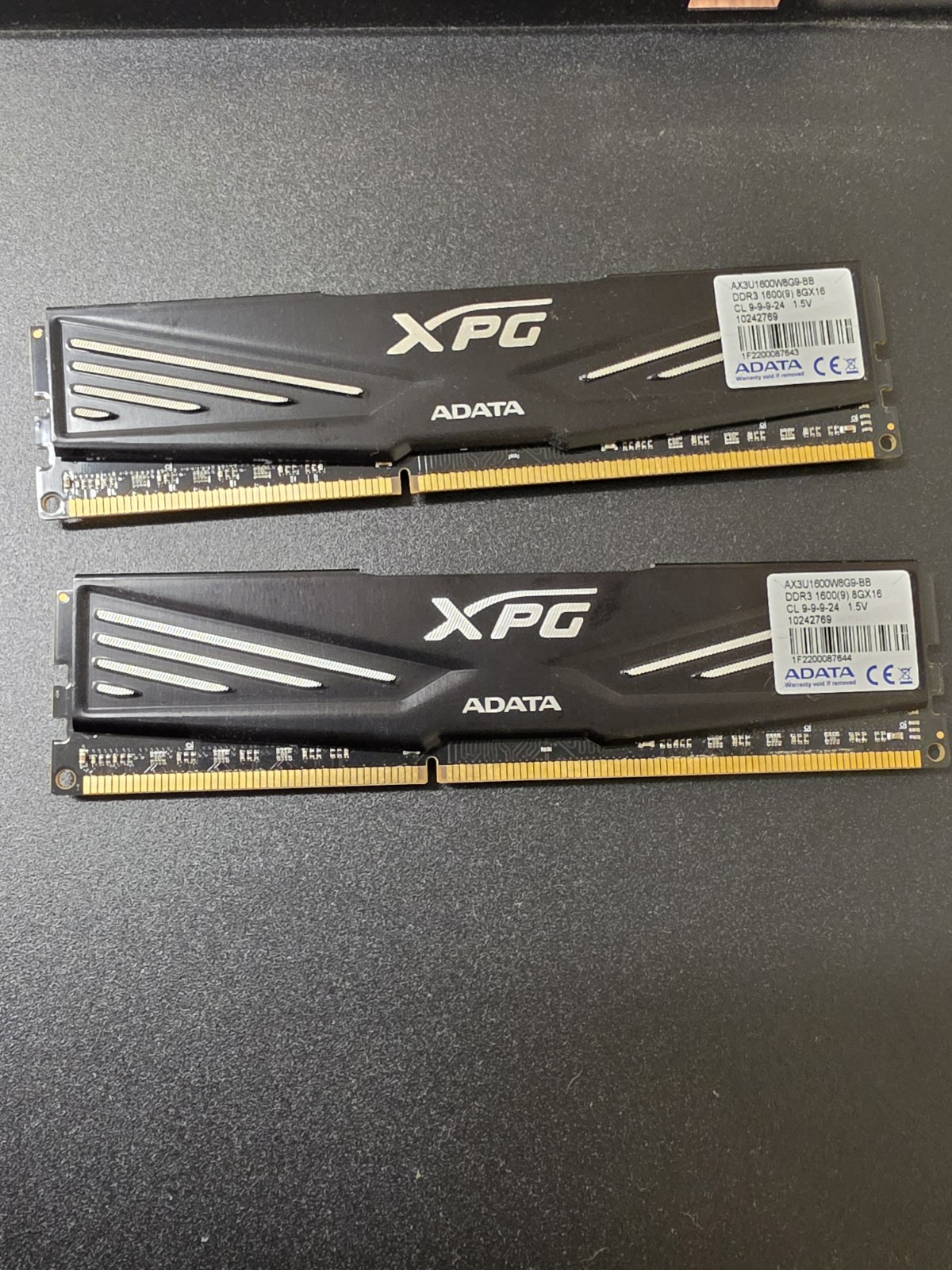 ADATA XPG 8GB DDR3 1600MHz PC3-12800 Desktop RAM DIMM AX3U1600W8G9-BB CL9 Black