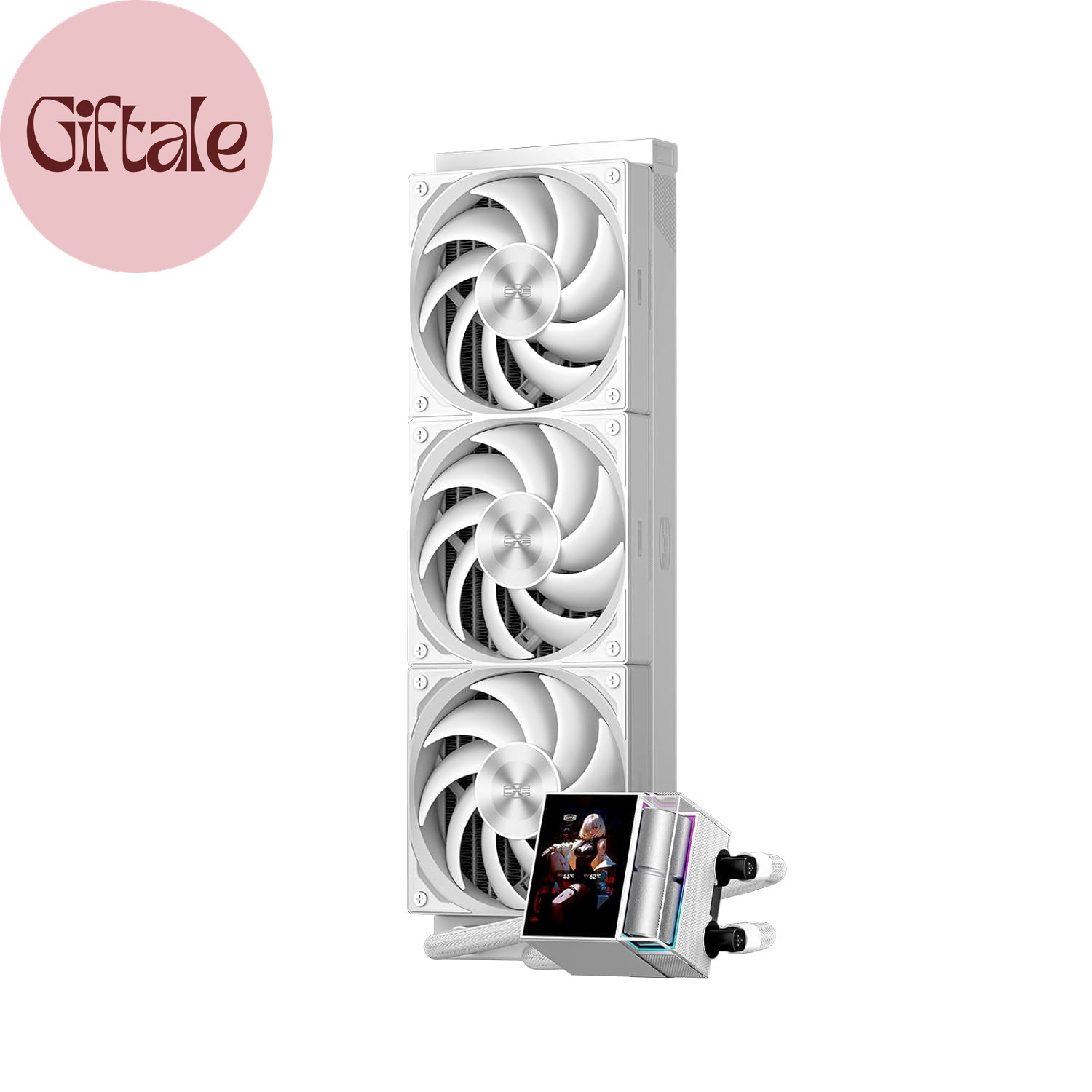360mm AIO CPU Cooler with IPS LCD Screen and 3 ARGB Fans