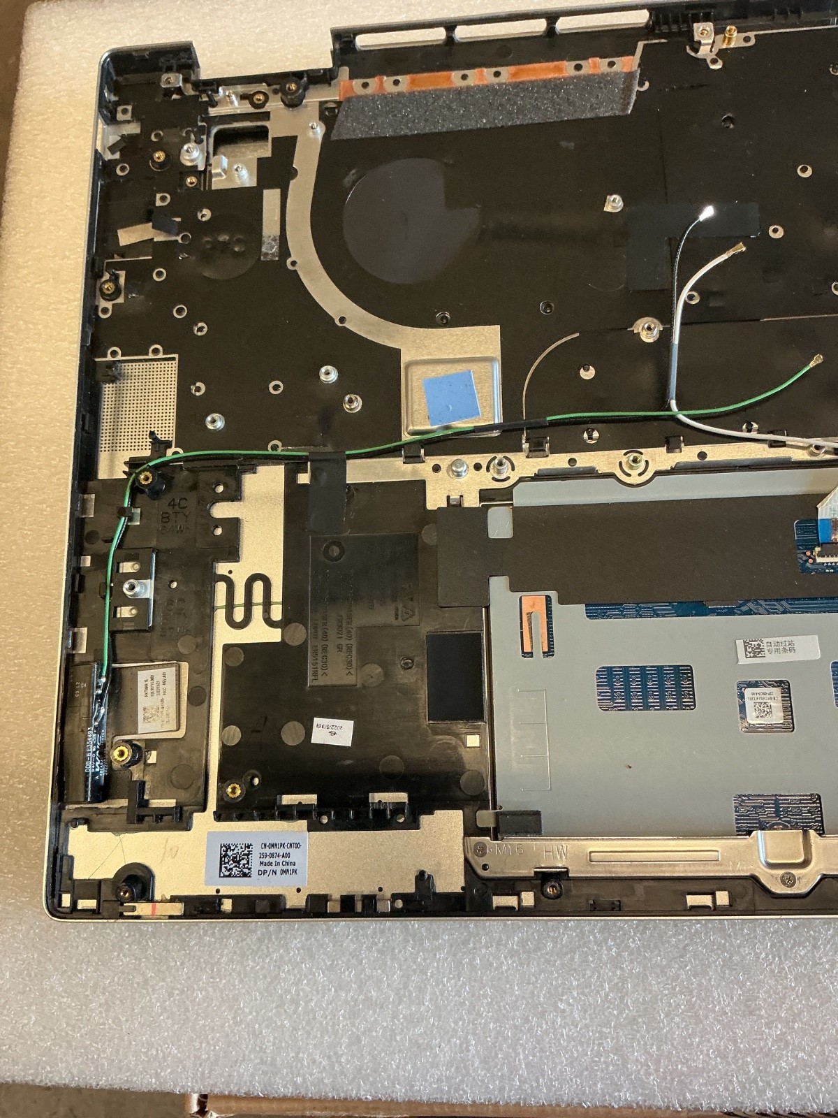 Lot of 2 Dell Inspiron 7620 2in1 Palmrest US BKLT Keyboard MN1PK 0MN1KP Pr3