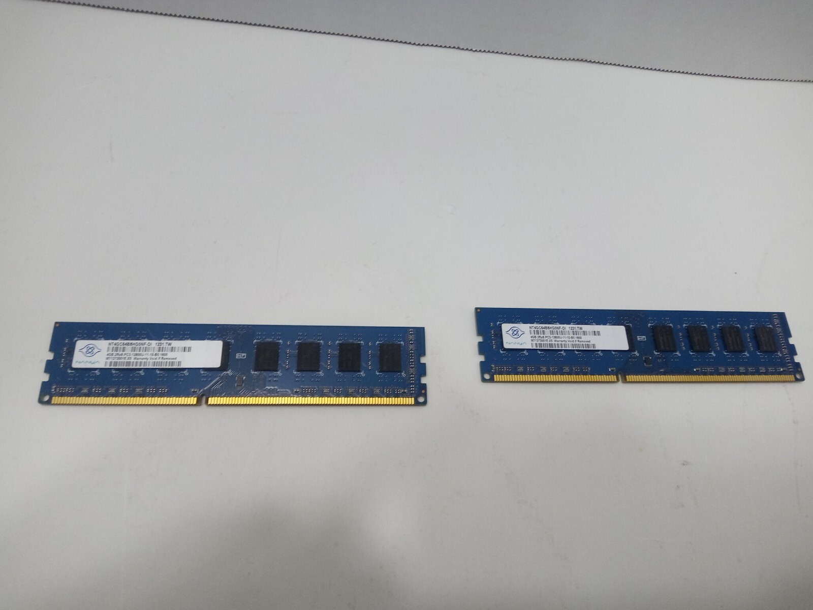 4GB X 2 NANYA PC3-10600 DDR3 Non-ECC 240-Pin DIMM NT4GC64B8HG0NF-CG