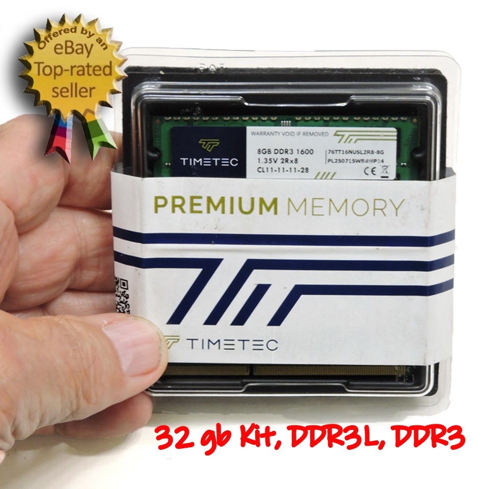 Timetec 32 GB (4 x 8 GB) DDR3L SDRAM / 1600 MHz / 11-11-11-28 Timing