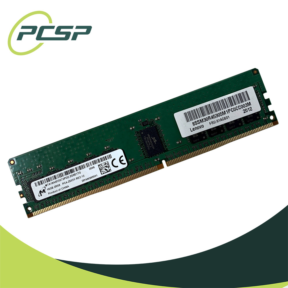 Micron 16GB PC4-2933Y-R 2Rx8 DDR4 ECC REG RDIMM Memory MTA18ASF2G72PDZ-2G9E1TG