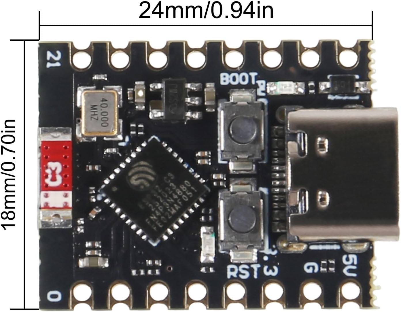 ESP32 C3 Mini Development Board ESP32C3 MCU RP2040 WiFi Bluetooth Type C Module