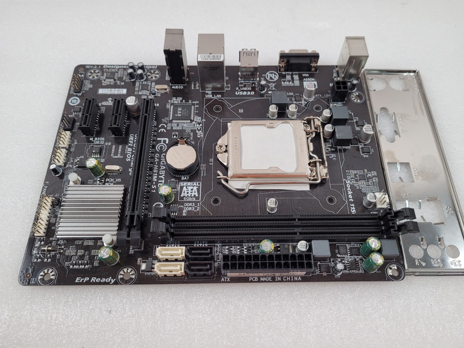 Gigabyte GA-H81M-S1 LGA 1150 Micro ATX DDR3 Motherboard With IO Shield