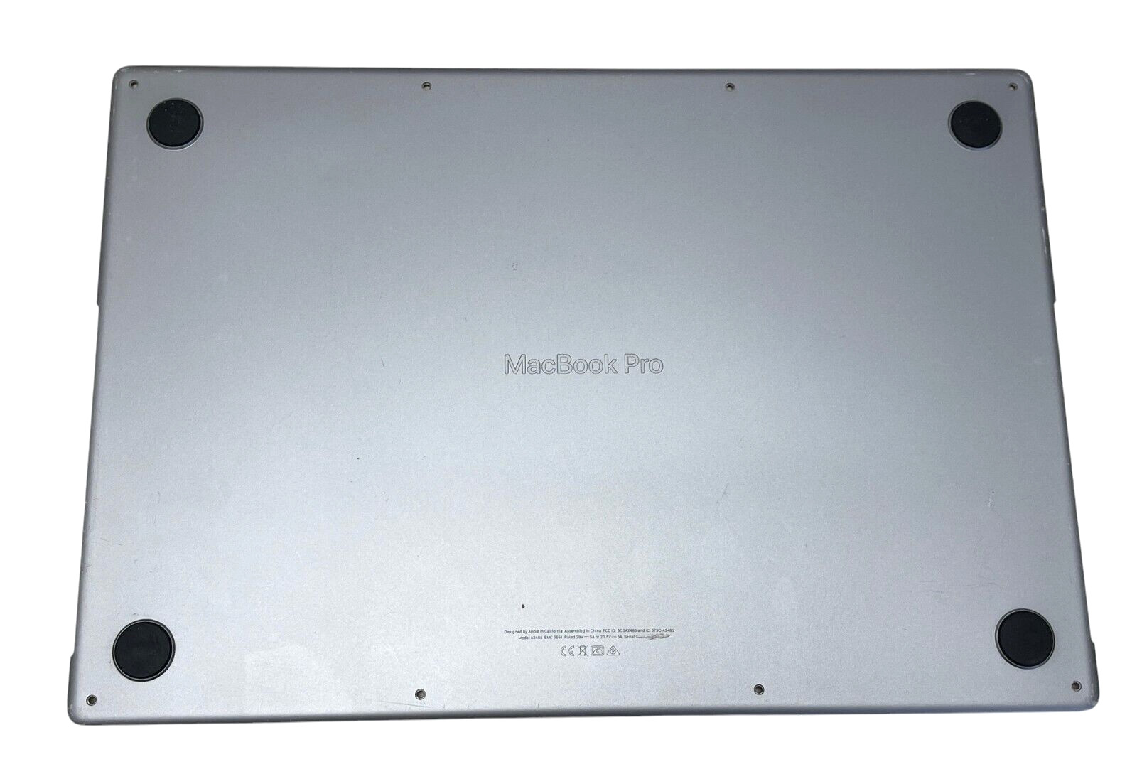 Genuine Apple Macbook Pro A2485 16″ 2021 Bottom Case 613-20853-A Space Gray